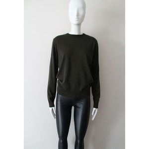 Bottega Veneta Pull Uniform Soft Kerwool Sweater Khaki Size IT 40/ US 4